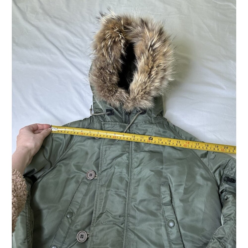 Spiewak N-3B Parka Mens 32 S Green Extreme Cold Weather Hooded Fur Trim Made USA - Picture 9 of 11